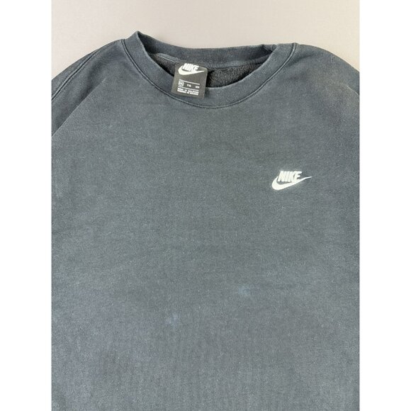 Nike Y2K Swoosh Black Crewneck Sweater 2XL Sports Gym Yoga Run Basketball - Picture 3 of 8